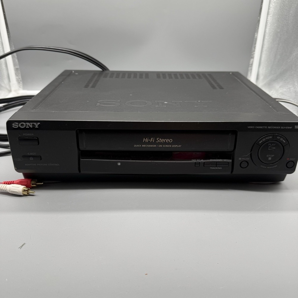 Sony SLV-678HF VCR 4-Head Hi-Fi Stereo VHS Player TESTED & WORKING No Remote